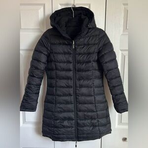 NWT - Black Hooded Reversible Puffer Coat